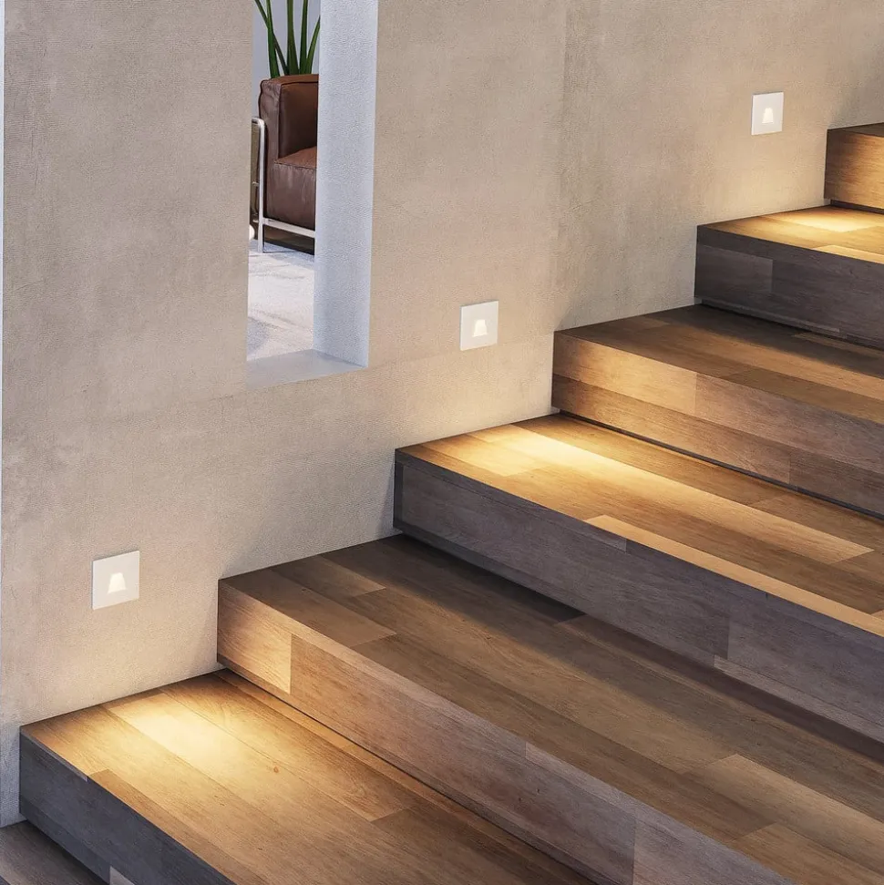 Molto Luce LED inbouwlamp Wall 68R SQ, wit, aluminium, CCT