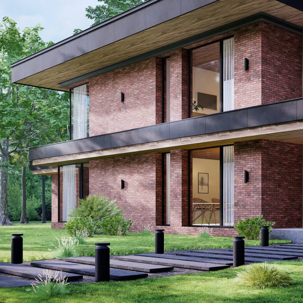 Molto Luce LED sokkellamp Mona, Ø 18 cm, aluminium, hoogte 45 cm