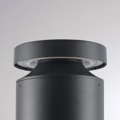 Molto Luce LED sokkellamp Mona, Ø 18 cm, aluminium, hoogte 45 cm