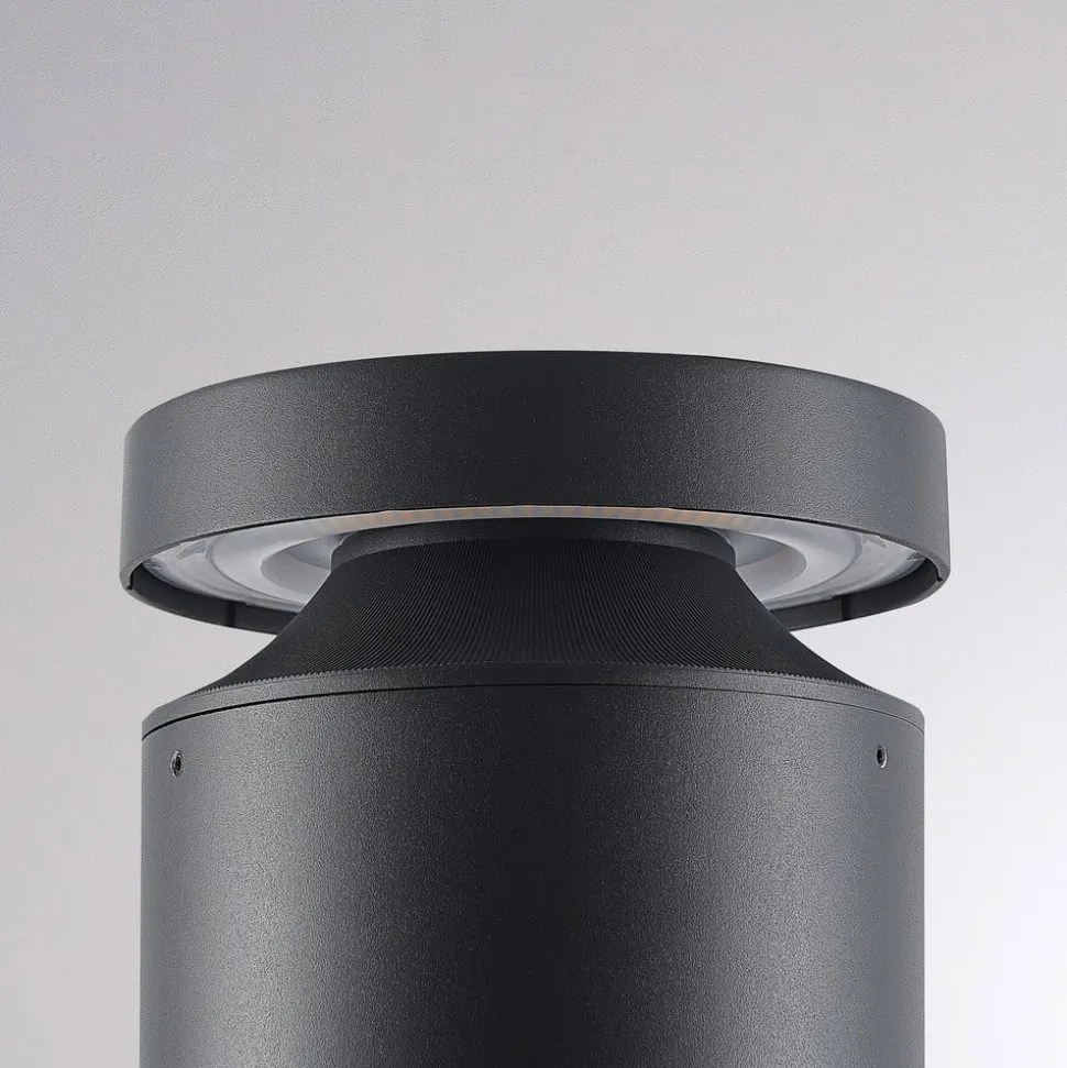 Molto Luce LED sokkellamp Mona, Ø 18 cm, aluminium, hoogte 45 cm