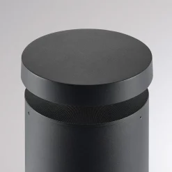 Molto Luce LED sokkellamp Mona, Ø 18 cm, aluminium, hoogte 45 cm