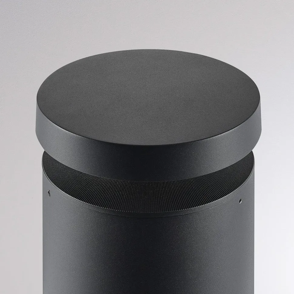 Molto Luce LED sokkellamp Mona, Ø 18 cm, aluminium, hoogte 45 cm