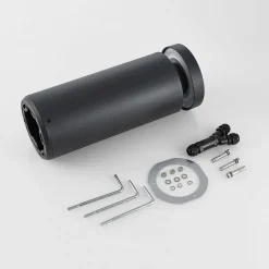 Molto Luce LED sokkellamp Mona, Ø 18 cm, aluminium, hoogte 45 cm