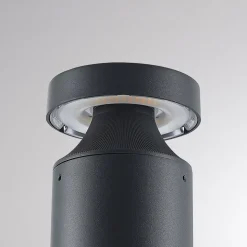 Molto Luce LED sokkellamp Mona, Ø 10 cm, aluminium, hoogte 45 cm