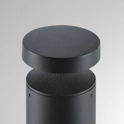 Molto Luce LED sokkellamp Mona, Ø 10 cm, aluminium, hoogte 45 cm