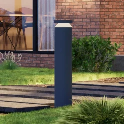 Molto Luce LED sokkellamp Mona, Ø 18 cm, aluminium, hoogte 85 cm