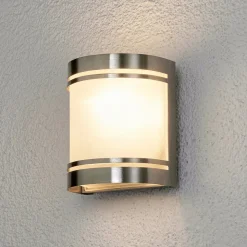 Mooi ontworpen RVS-wandlamp Lenea