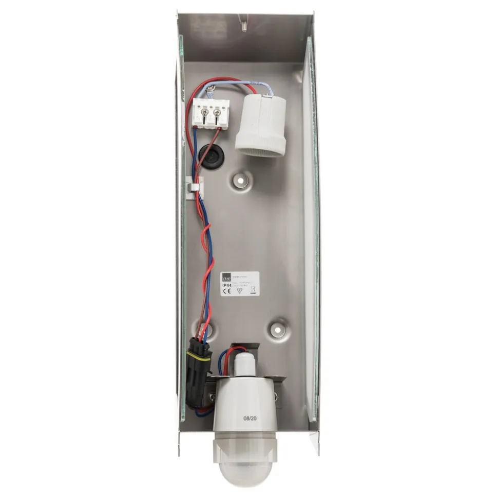 Mooie buitenwandlamp Quadrat met sensor