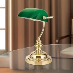 Mooie tafellamp Onella, groen