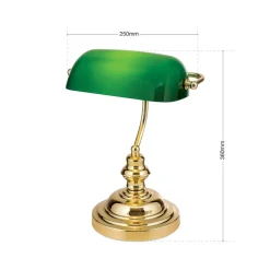 Mooie tafellamp Onella, groen