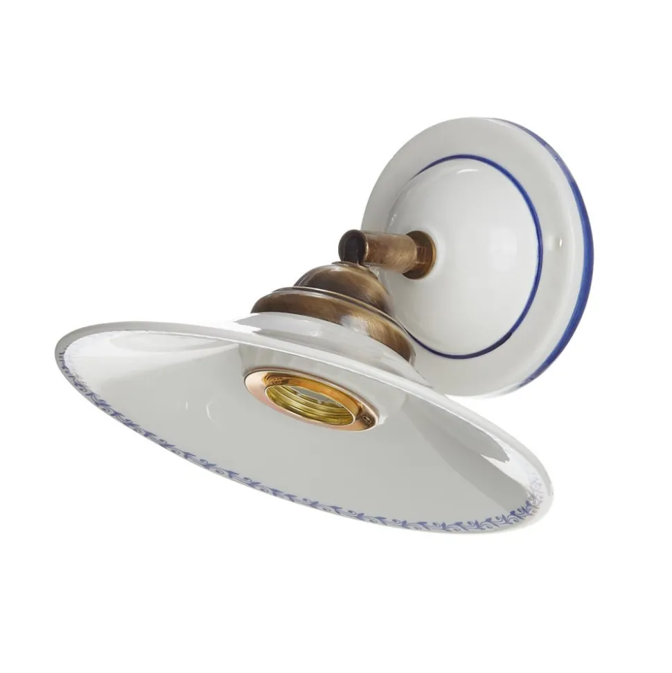 Mooie wandlamp IL PUNTI met keramieken kap