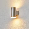 Morena - roestvrij stalen buitenwandlamp met LED's