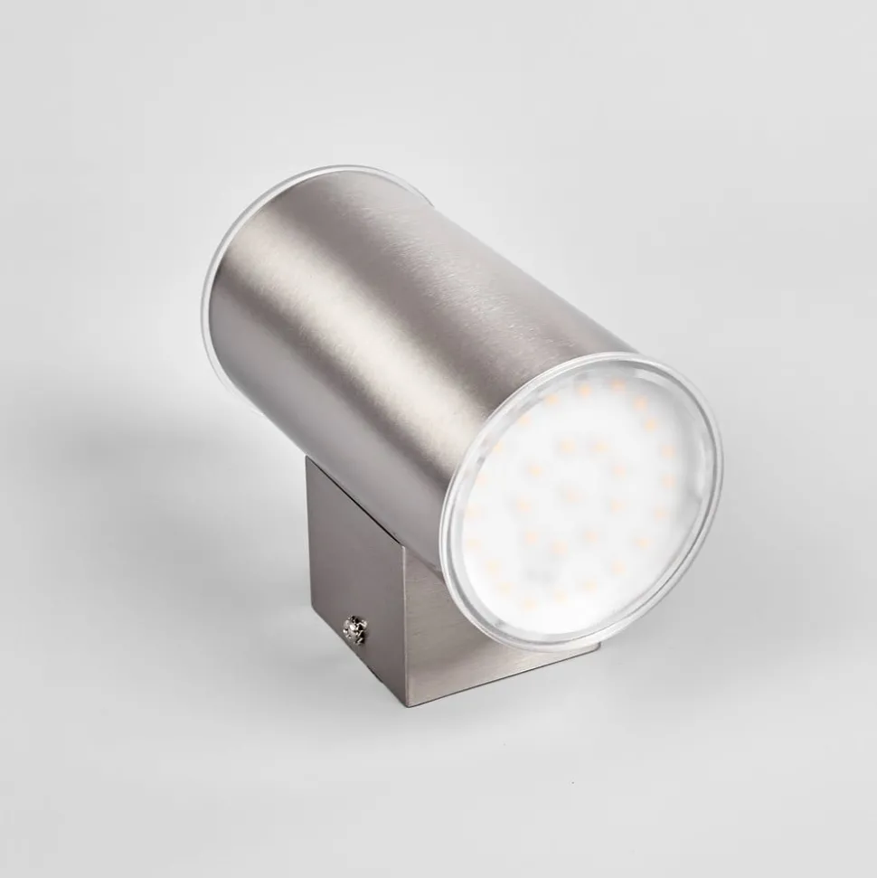 Morena - roestvrij stalen buitenwandlamp met LED's