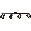 Movie - moderne LED spot plafondlamp, zwart