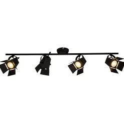 Movie - moderne LED spot plafondlamp, zwart