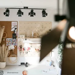 Movie - moderne LED spot plafondlamp, zwart