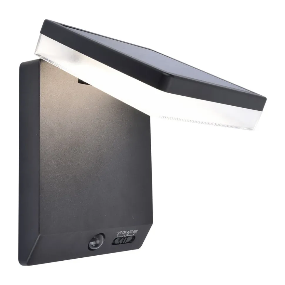 Moze LED solar wandlamp, verstelbaar met sensor