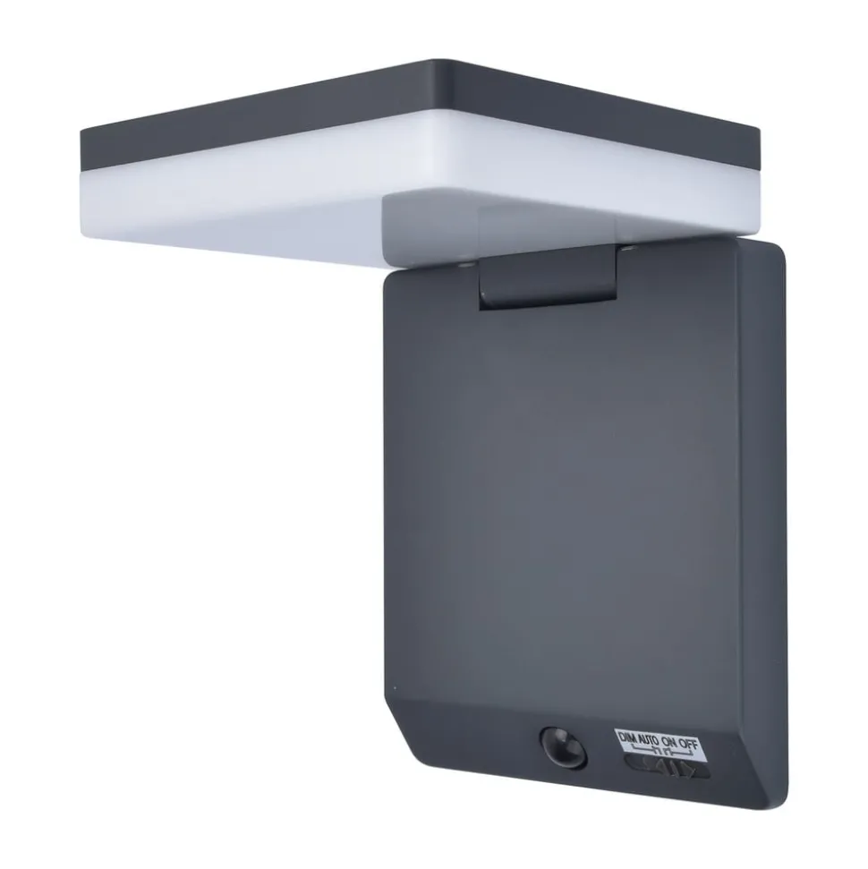 Moze LED solar wandlamp, verstelbaar met sensor