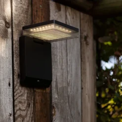 Moze LED solar wandlamp, verstelbaar met sensor