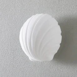 Mydi wandlamp van glas, wit gesatineerd