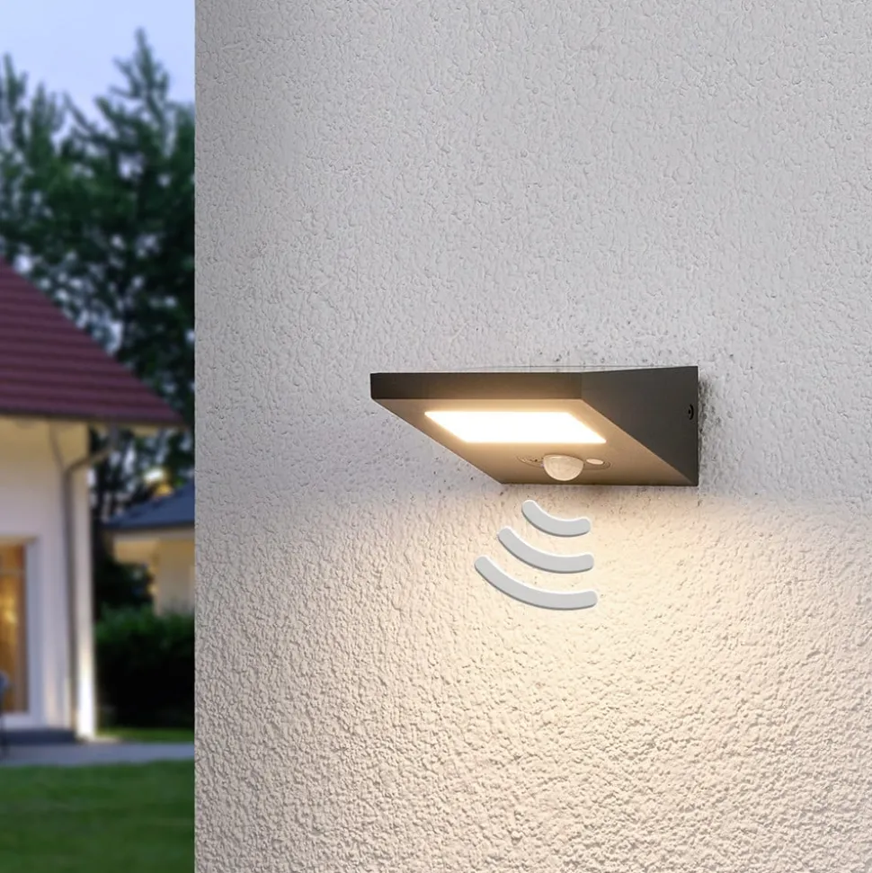 Naar onder schijnende Solar-buitenwandlamp Felin