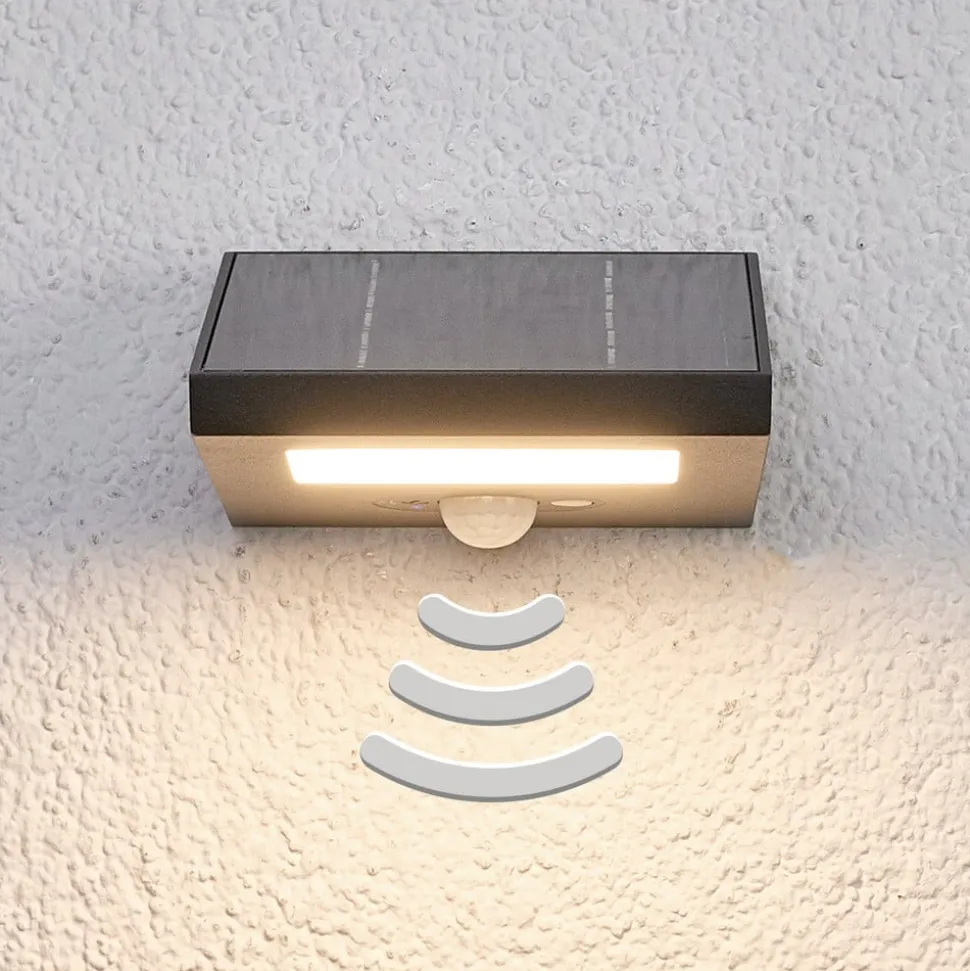 Naar onder schijnende Solar-buitenwandlamp Felin