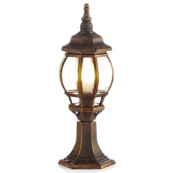 Nadesha sokkellamp, geborsteld goud