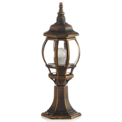 Nadesha sokkellamp, geborsteld goud