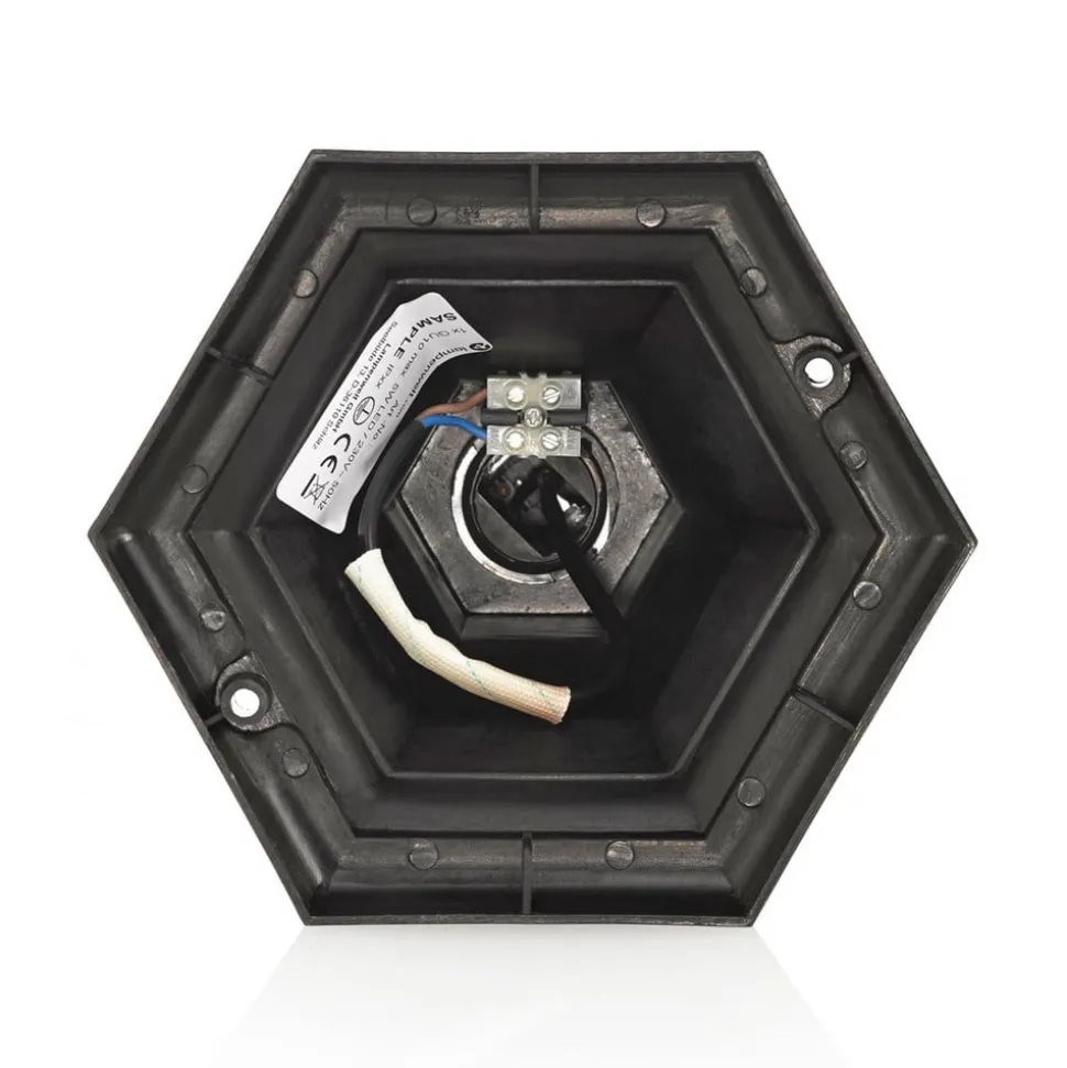 Nadesha sokkellamp, geborsteld goud