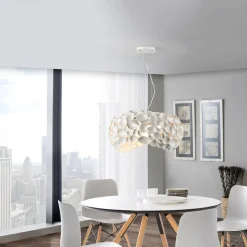 Narisa LED hanglamp 5xG9, Ø47cm, wit