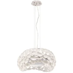 Narisa LED hanglamp 5xG9, Ø47cm, wit