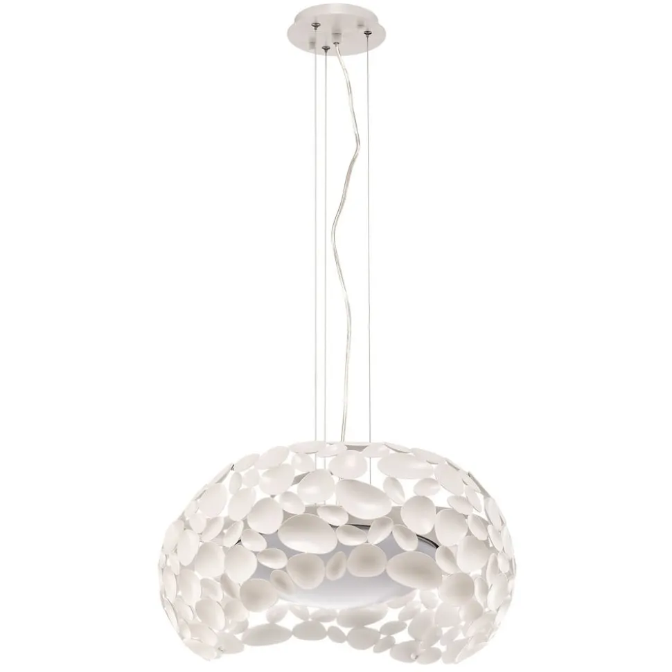 Narisa LED hanglamp 5xG9, Ø47cm, wit