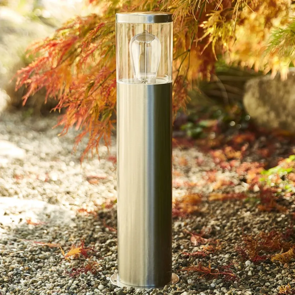 Naxos sokkellamp van roestvrij staal