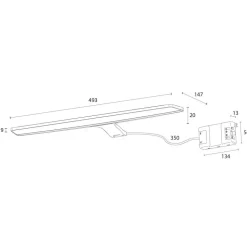Nayra - witte LED-spiegellamp