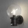 Nemi buitenwandlamp met bewegingsmelder, zwart