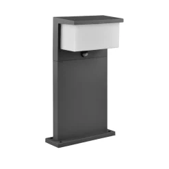 Nestos LED sokkellamp met bewegingsmelder, IP54