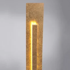 Nevis - moderne LED staande lamp in bladgoud look