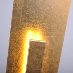 Nevis - moderne LED staande lamp in bladgoud look