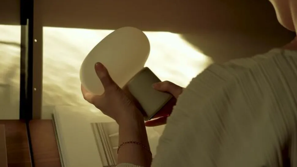 New Works oplaadbare lamp Karl-Johan, lichtgrijs, IP65