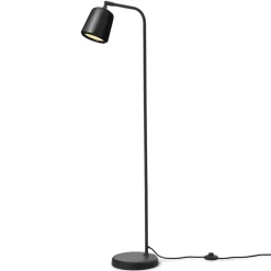 New Works vloerlamp Materiaal, zwart, marmer, hoogte 125 cm