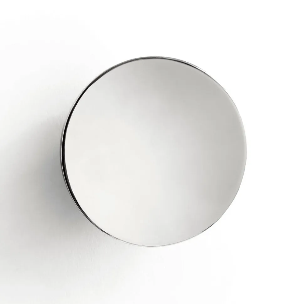 New Works wandspiegel Aura Small, Ø 10 cm, roestvrij staal
