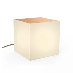 Newgarden Bora tafel met lichtbron, houten blad