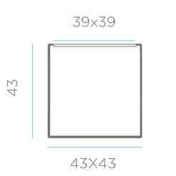 Newgarden Bora tafel met lichtbron, houten blad