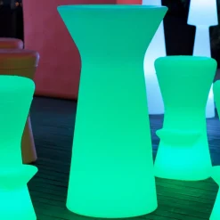 Newgarden Capri LED bartafel op batterijen, RGBW, 110 cm hoog, wit