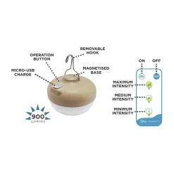 Newgarden Cherry LED sfeerlamp beige/wit