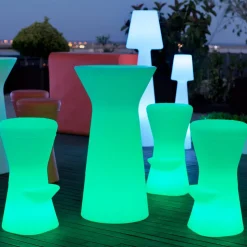 Newgarden Corfu LED barkruk met oplaadbare batterij op zonne+