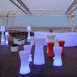 Newgarden Corfu LED barkruk met oplaadbare batterij op zonne+