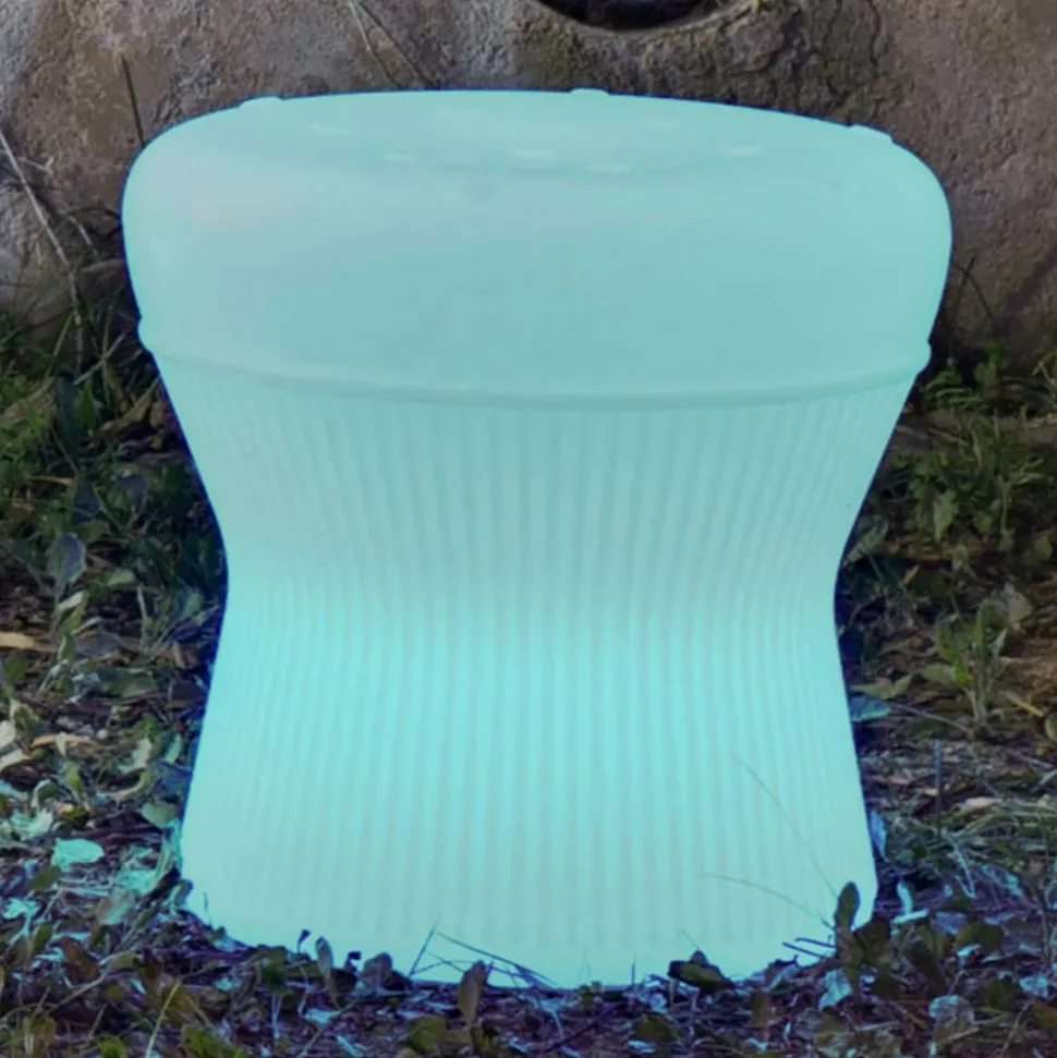 Newgarden Corfu LED solar kruk, 37 cm, oplaadbare batterij,