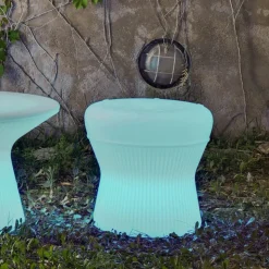 Newgarden Corfu LED solar kruk, 37 cm, oplaadbare batterij,