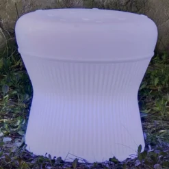 Newgarden Corfu LED solar kruk, 37 cm, oplaadbare batterij,